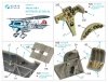 Quinta Studio QD48274 He 51B 3D-Printed & coloured Interior on decal paper (Roden) 1/48